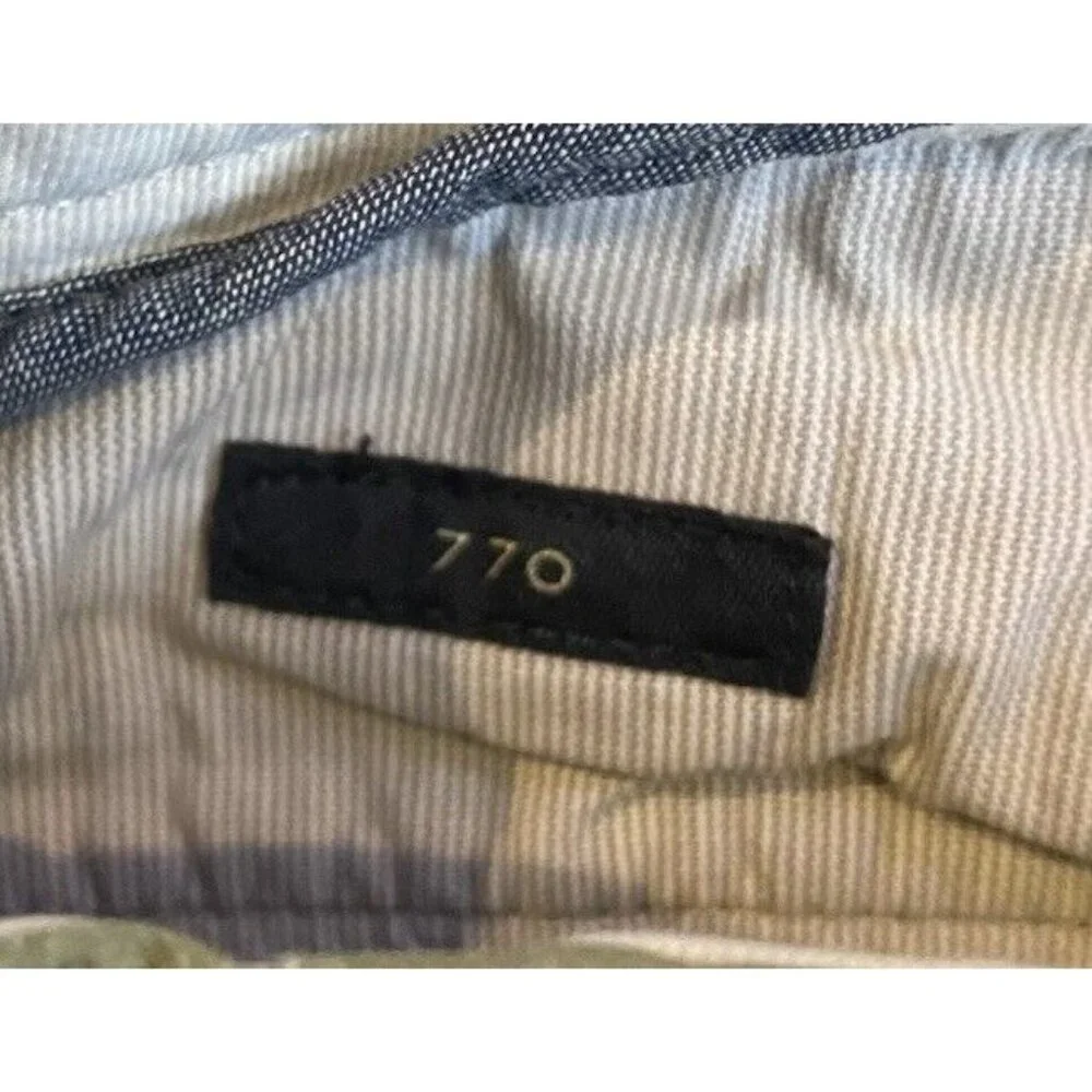 J.Crew 770‎ Straight Stretch Chinos Flat Front Pants Mens 30 Olive Green